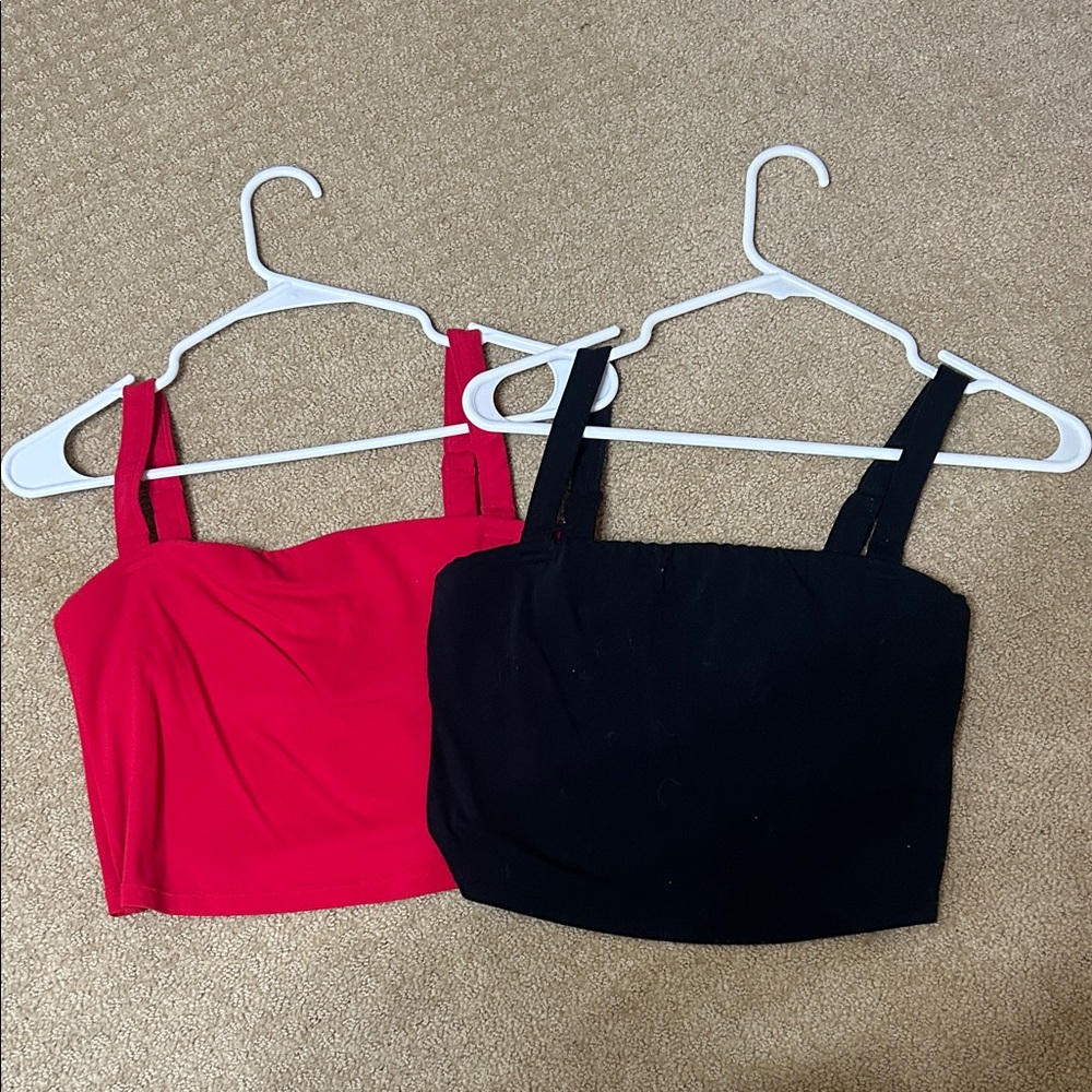 Vitality Women's Red and Black Tops